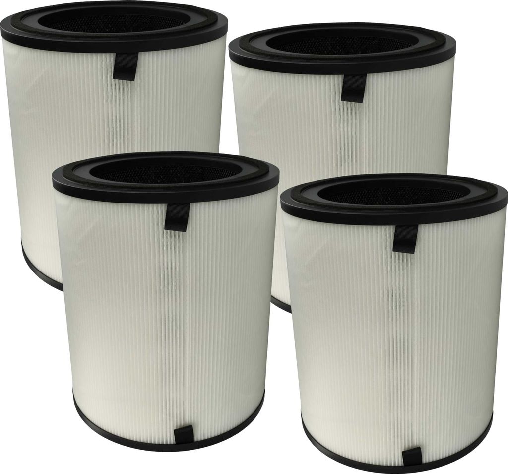 vhbw 4x HEPA Filter Ersatz für Levoit LV-H133-RF-RTL für Luftreiniger - Ersatz-Filter mit integriertem Aktivkohle-Filter