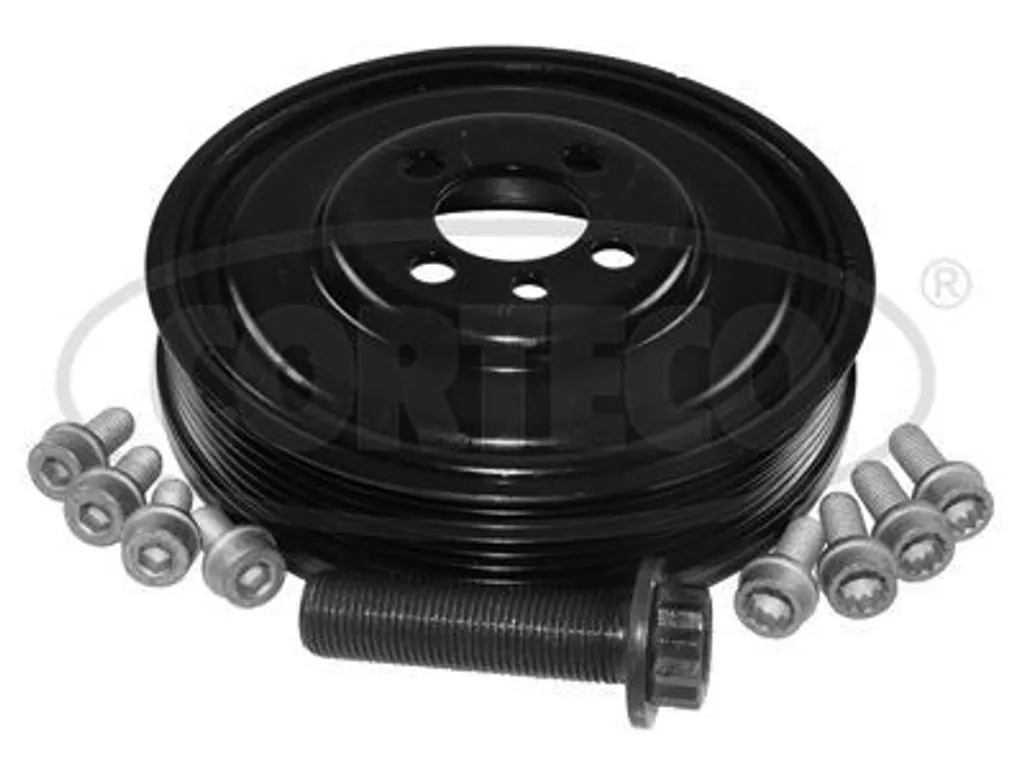 Jeu de poulies pour courroie de transmission Corteco 80004922 moteur