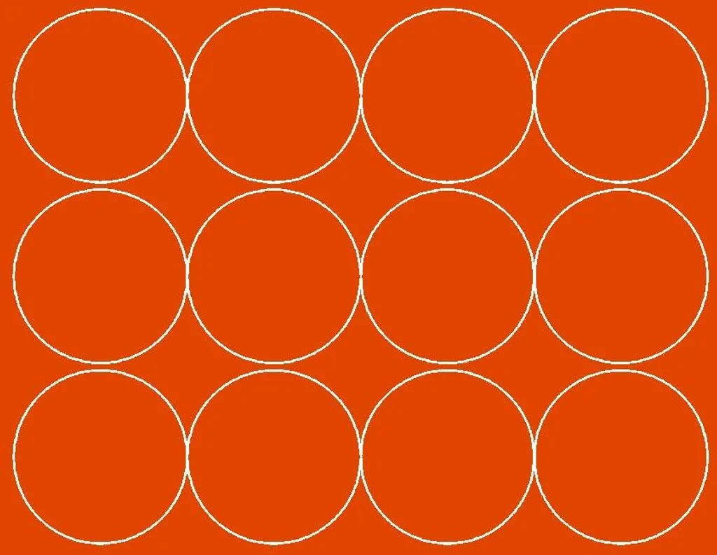 Stickers à Points Orange Mat 12cm : Lot de 12 Étiquettes Circulaires