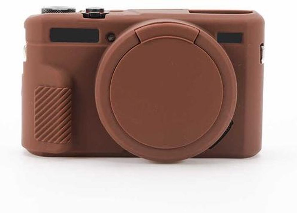 Silikonenschutz für Canon G7X Mark II, wechselbarer Schutz für digitale Kamera, weiches Gummi-Case, braun.