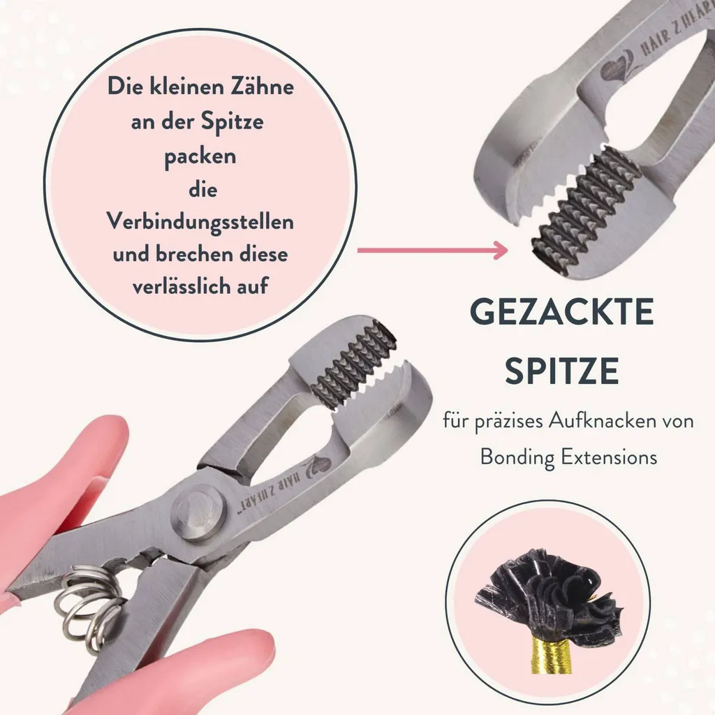 Kit Retrait Extensions Cheveux avec Solvant Liquide et Pince de Dépose - 4