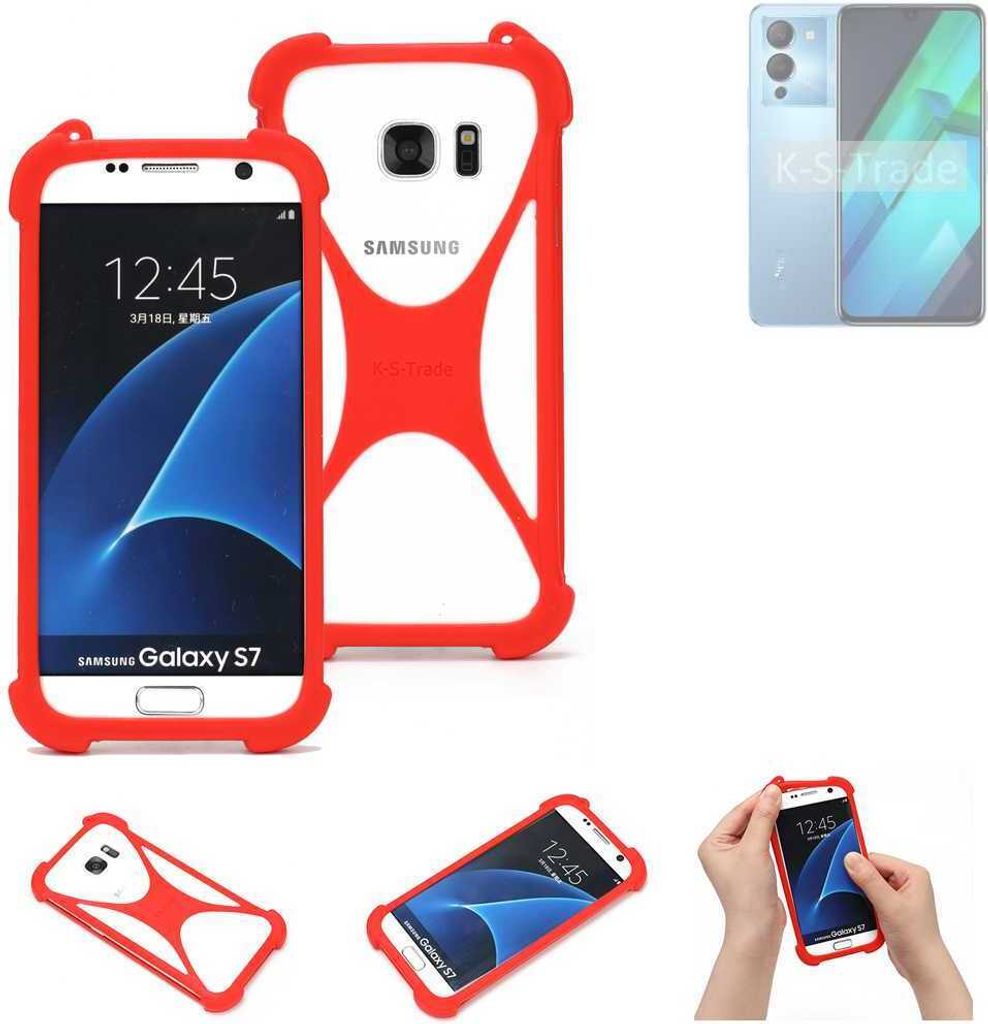 K-S-Trade Handy-Hülle kompatibel mit Infinix Note 12 VIP Schutz-Hülle Bumper Silikon Schutz Hülle Cover Case Silikoncase Silikonbumper TPU Softcase