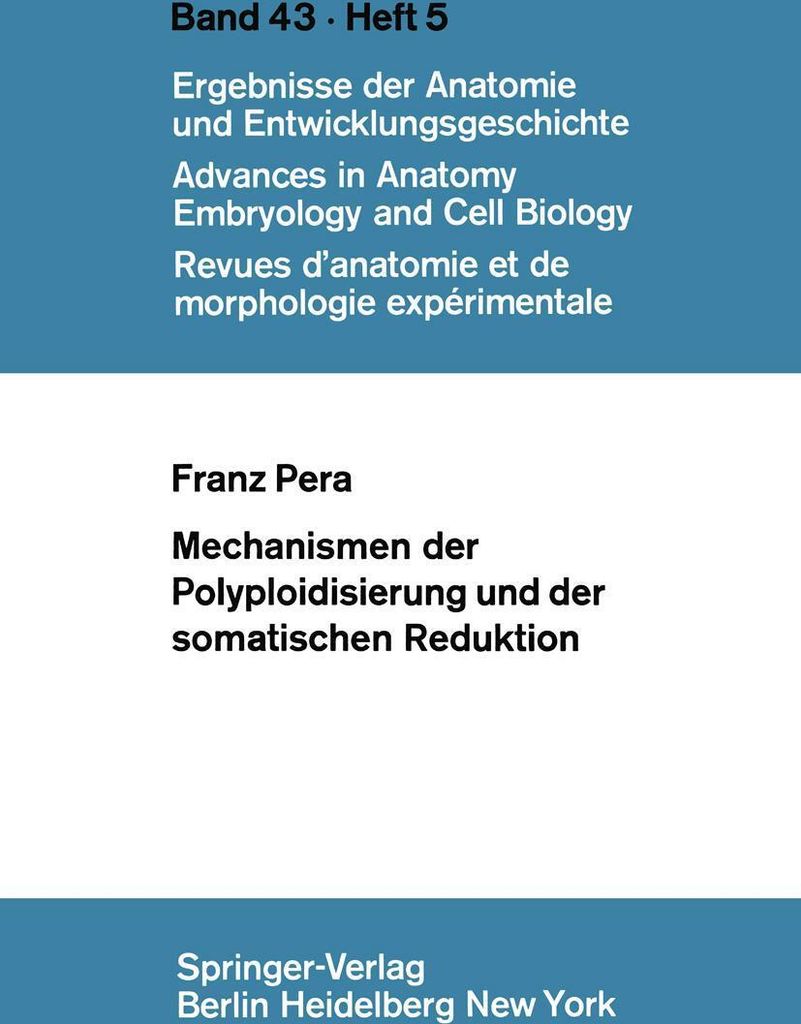 Mechanismen der Polyploidisierung und der somatischen Reduktion