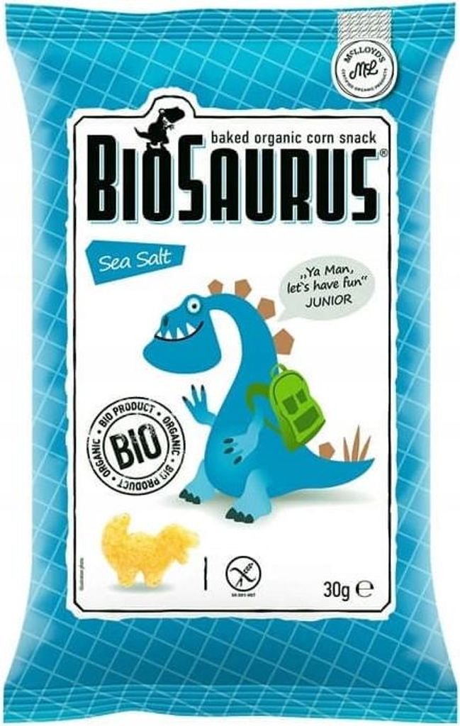BIOSAURUS -Maischips Meersalz, glutenfrei, 30g