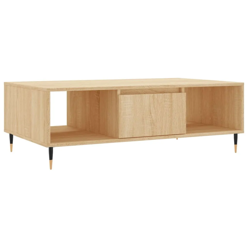 Offerta Tavolino Salotto SYFAX Rovere Sonoma 104x60 Legno Multistrato
