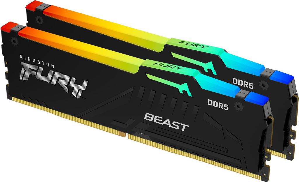 DDR5  16GB PC 6000 CL30 Kingston KIT (2x 8GB) FURY Beast Produktbild 