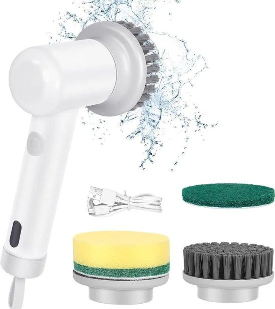 Power Spin Scrubber : Brosse électrique sans fil avec 3 brosses incluses