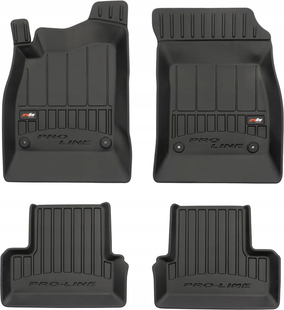 J&J Automotive NORM 3D – Tappetini Auto In TPE Su Misura Per Opel Astra J 2009-2015, Kit 4 Pezzi, Neri, Antiscivolo E Inodori