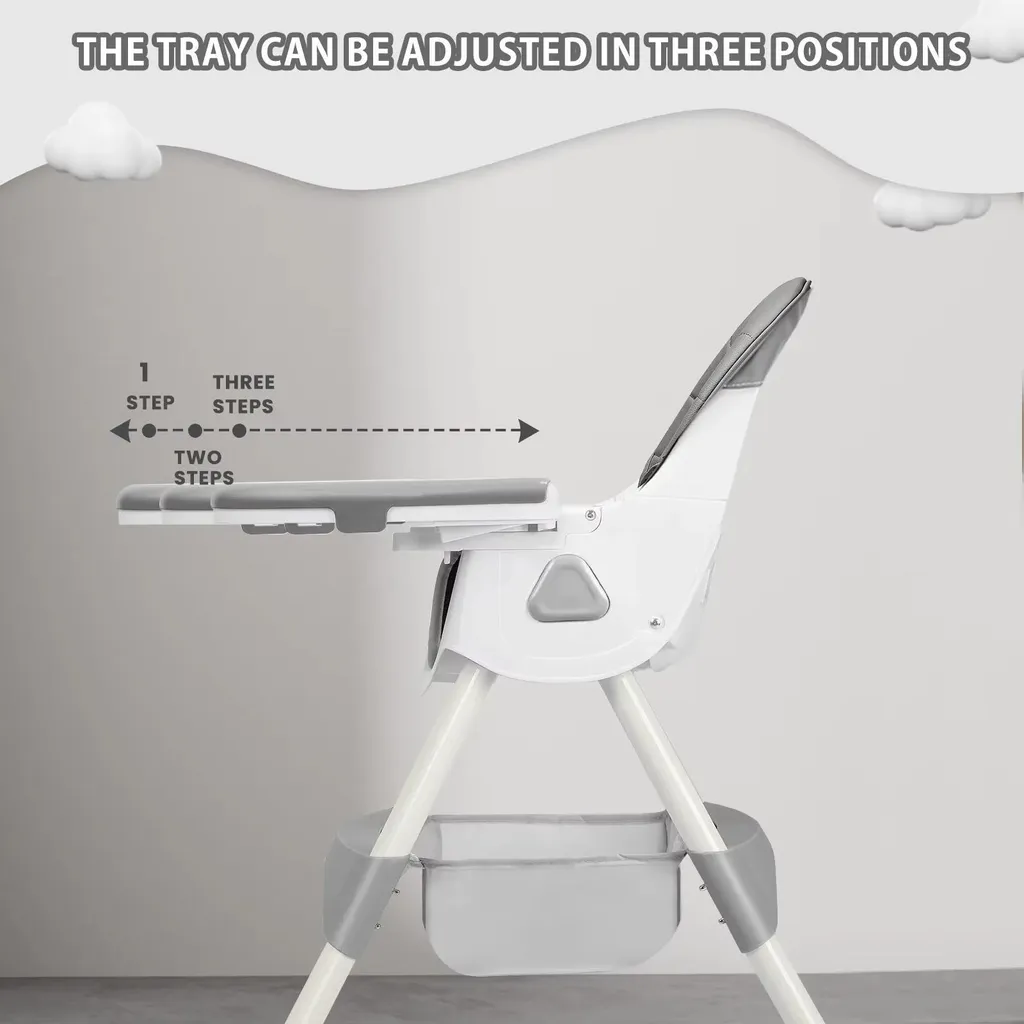 Chaise haute bébé lavable et pliable E500 pour en finir avec le désordre - 5