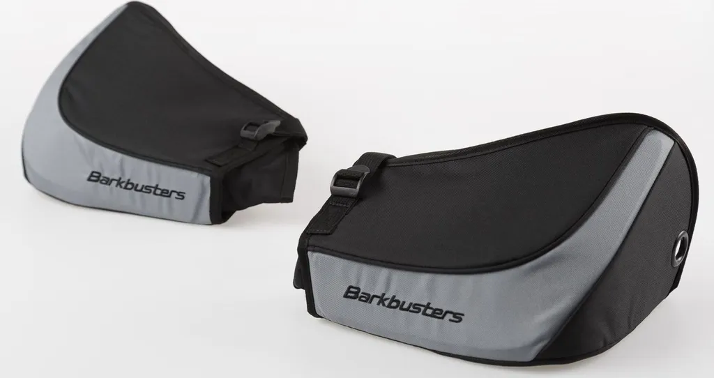 Kit protecteurs mains SW-MOTECH BBZ en tissu noir et gris robuste