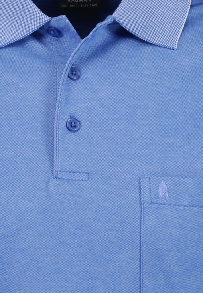 Ragman Poloshirt Kurzarmshirt mit Polokragen