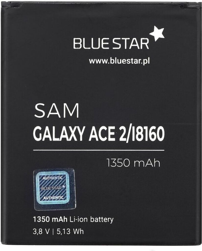 Bluestar Akku Ersatz kompatibel mit Samsung Galaxy Ace 2 I8160 1350 mAh Austausch Batterie Accu GH43-03849A