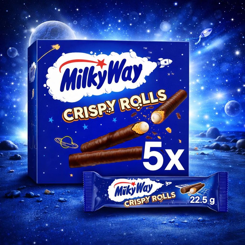 Milky Way Crispy Rolls 5 Pack 112,5g Produktbild 