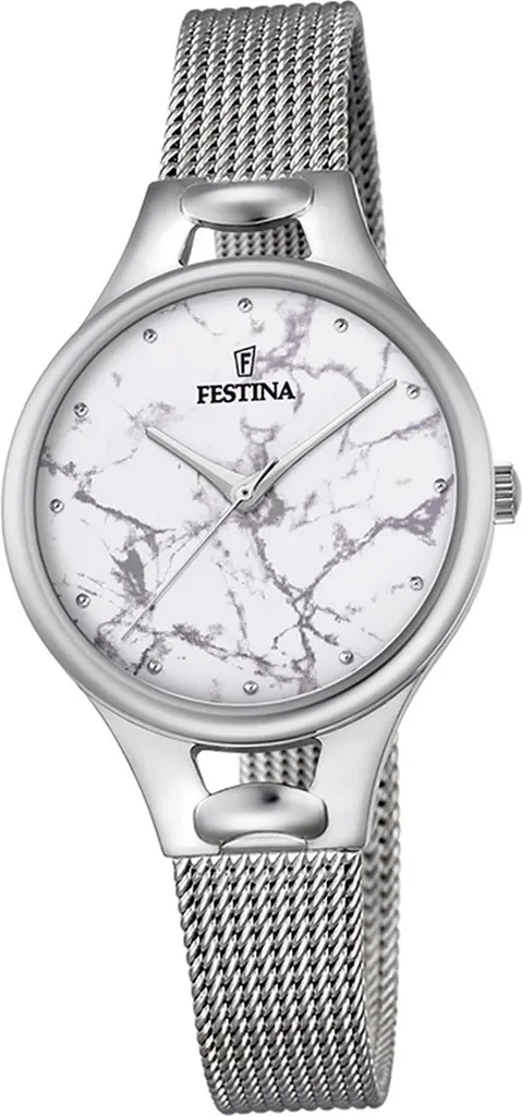 Montre Festina F16950/E femme acier argenté avec cadran lumineux