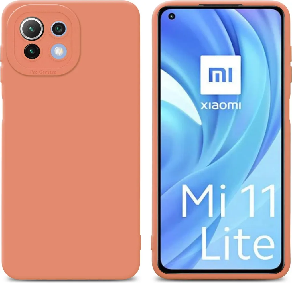 Cover Xiaomi 11 Lite 5G NE Cadorabo - Silicone TPU Arancio Antiurto