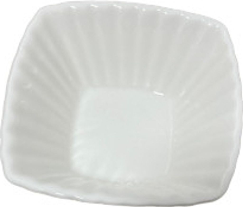 Set mit 3 quadratischen Serviertellern von Koopman-Excellent Houseware, Keramik, 9x9x4,3 cm, weiß