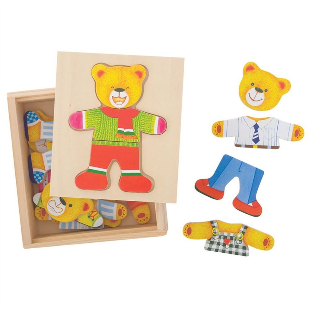 Bigjigs Toys Mr Bear Dressing Puzzle Zdjęcie produktu 