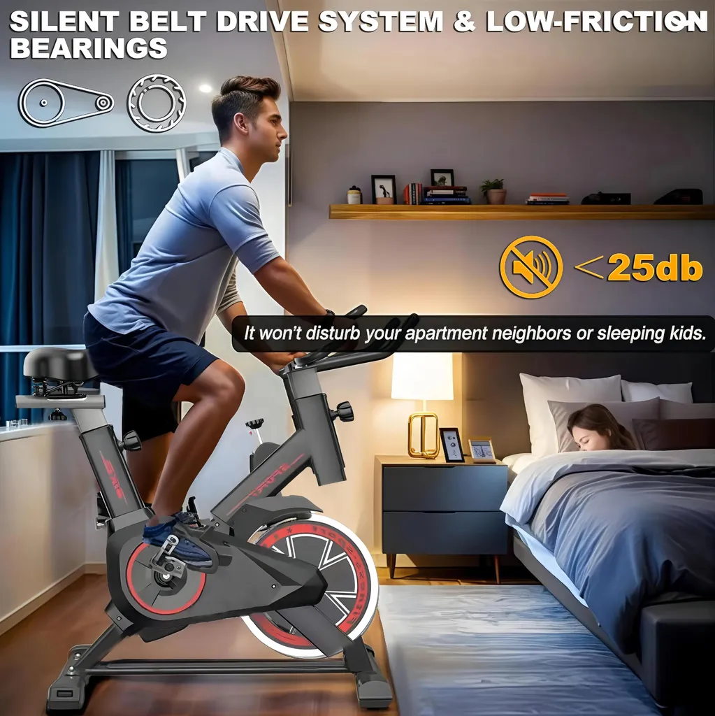 Vélo d'appartement compact sans écran pour entraînement simple - 3