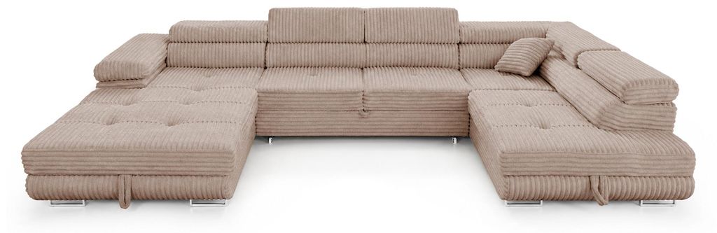 Wohnlandschaft Cordo U-Form XXL 345 cm Schlaffunktion 2 Produktbild 