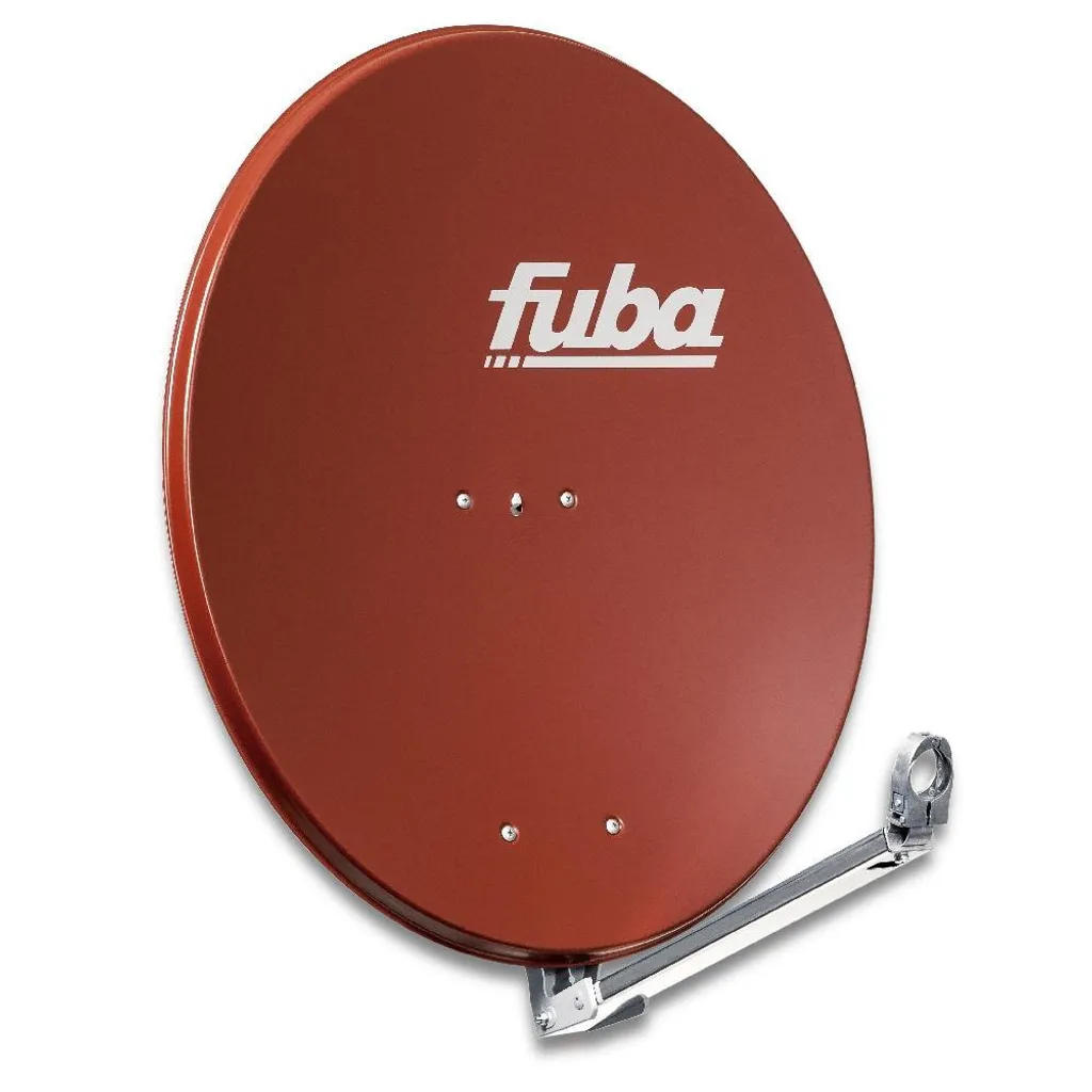 Parabole satellite Fuba DAL 800R rouge anti-rouille miroir 80cm