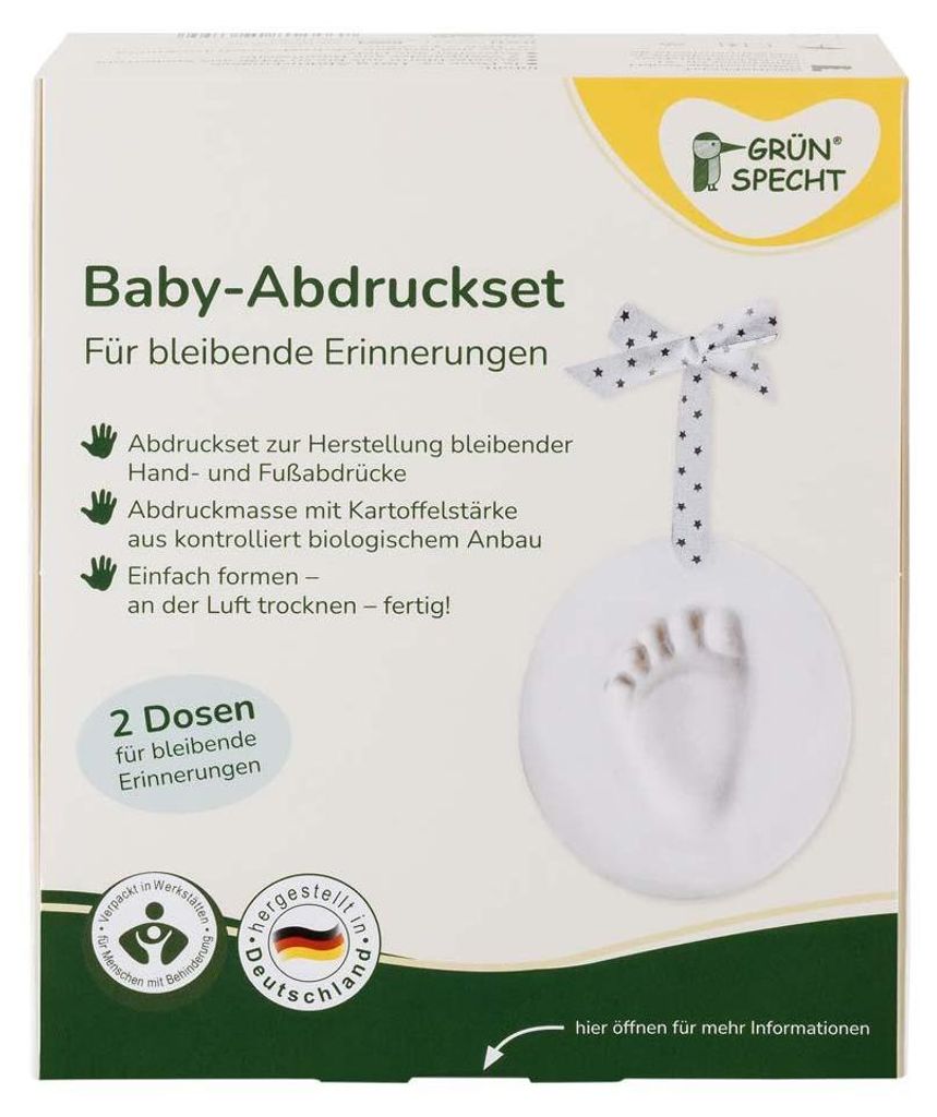Baby-Abdruckset - 2 Dosen Produktbild 