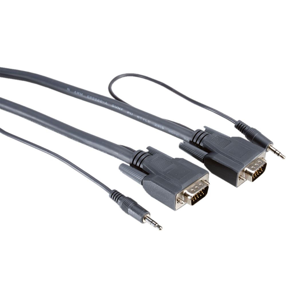 ROLINE VGA+Audio kabel, MD15HD+jack3,5M - MD15HD+jack3,5M, Obrázek produktu 
