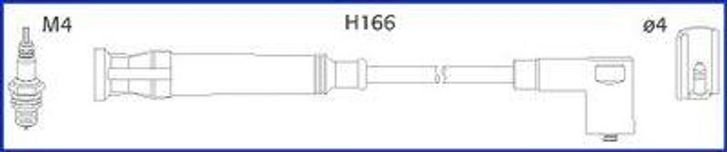 HITACHI 134758 Zündkabelsatz Zündleitungssatz