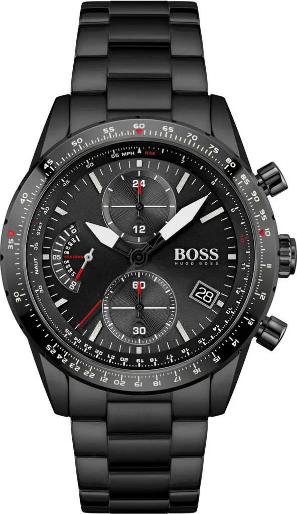 Montre Hugo Boss 1513854 Pilot Edition chronographe noir pour homme