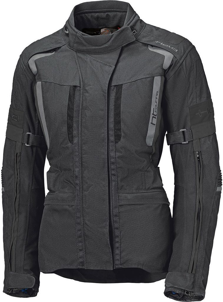 Held 4-Touring II wasserdichte Damen Motorrad Textiljacke, schwarz/grau, S
