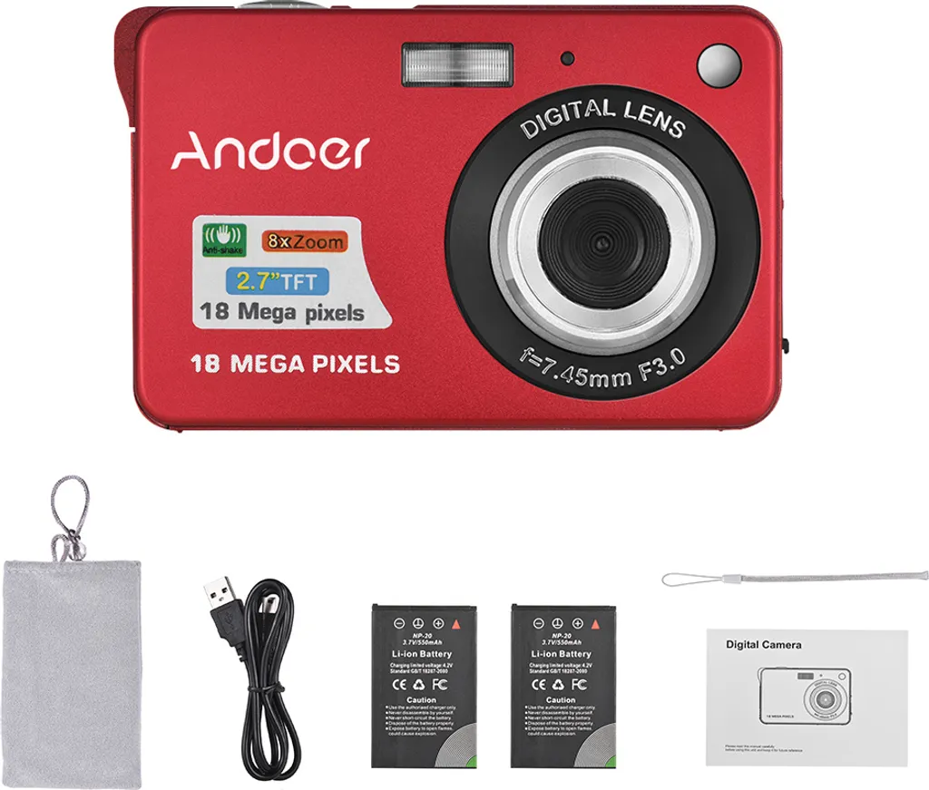 Appareil Photo Numérique 18MP Anti-Secousse avec Double Batterie Longue - 8