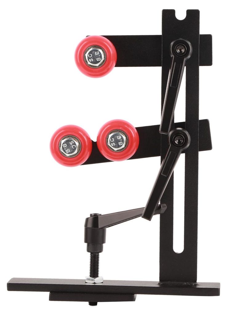 L-förmiges, stabiles Drehwerkzeug aus Gusseisen für die Holzbearbeitung mit 3 Befestigungsrädern