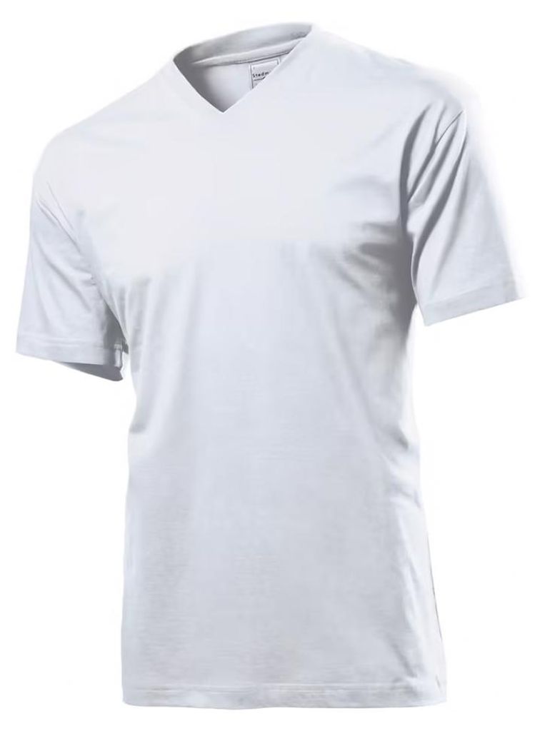 Stedman - "Classic" T-Shirt für Herren/Damen Uni, V-Ausschnitt LT3673 (3XL) (Weiß)