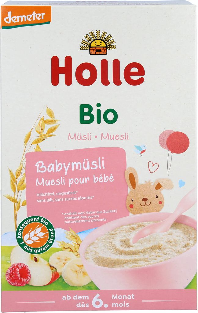 GETREIDEBREI MIT MUSLI HIMBEERE – APFEL – BANANE OHNE Produktbild 