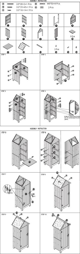 Geräteschrank Wilbur Grün Produktbild 7