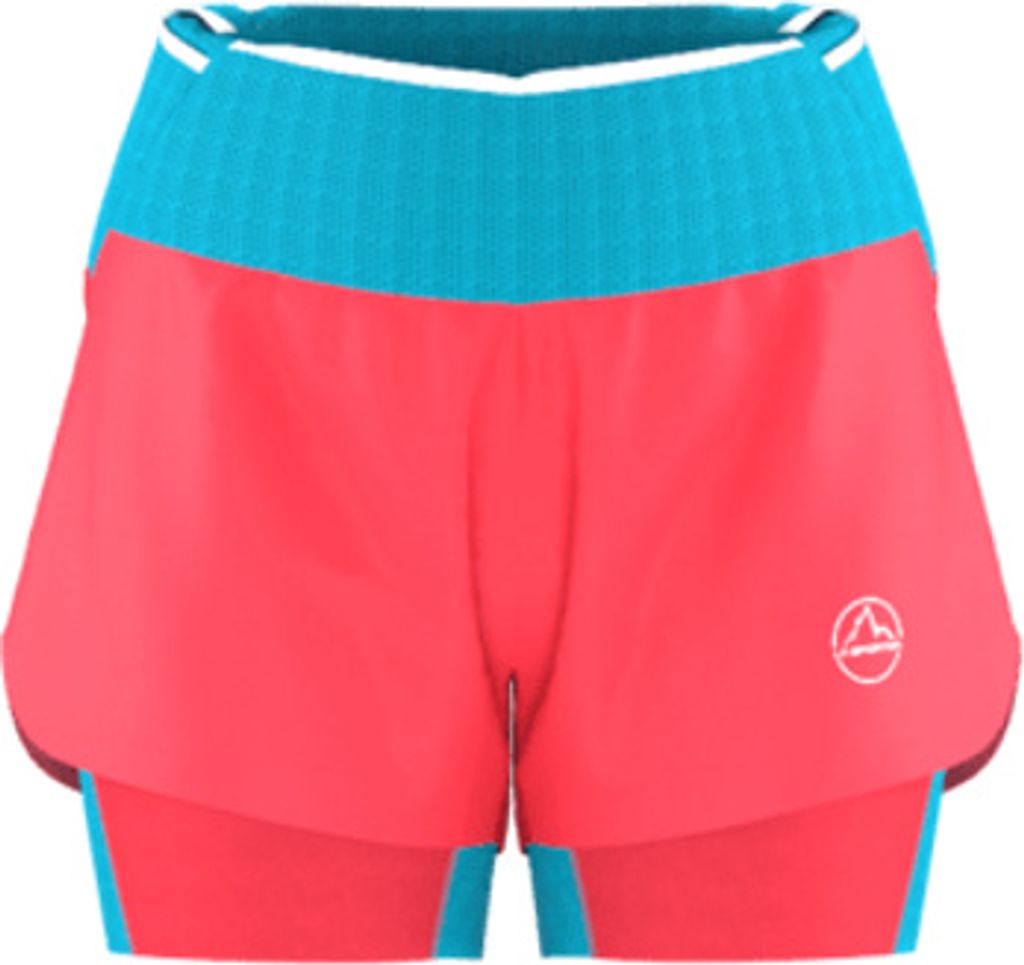 Ultra Distance Shorts W, Mountain Running, Woman, Shorts, P02W00 Hibiscus/White, XL - La Sportiva