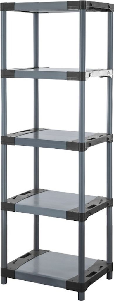 Kunststoffregal BIG GREY BEAR | Tall | HxBxT 180x70x46cm | Fachlast 160kg | Grau
