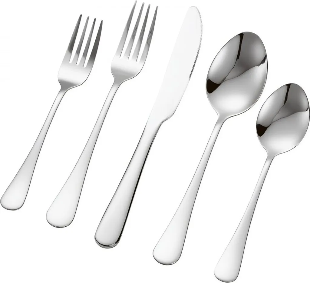 Set Posate 30 Pezzi Verde Opaco - Servizio Cucina In Acciaio Inossidabile Per 6 Persone - Coltelli Forchette Cucchiai - 4