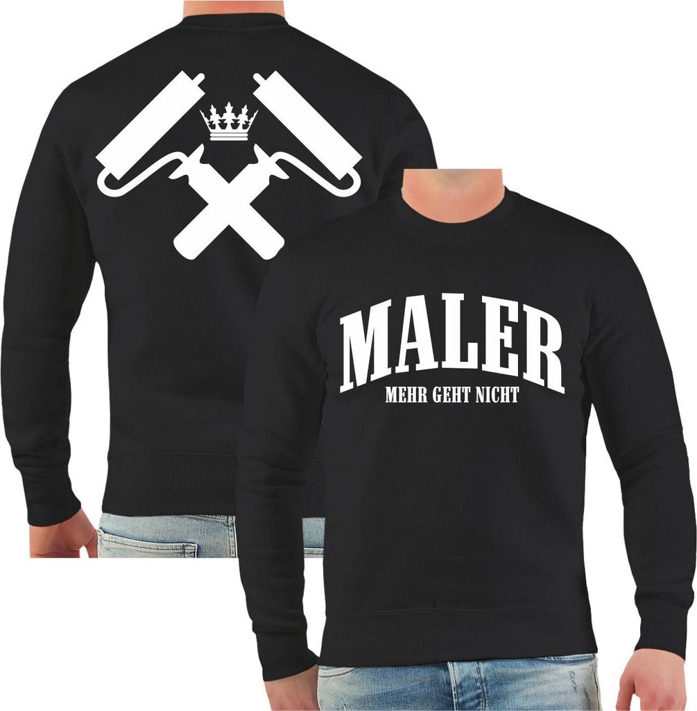 Herren Sweatshirt Maler - Mehr geht nicht