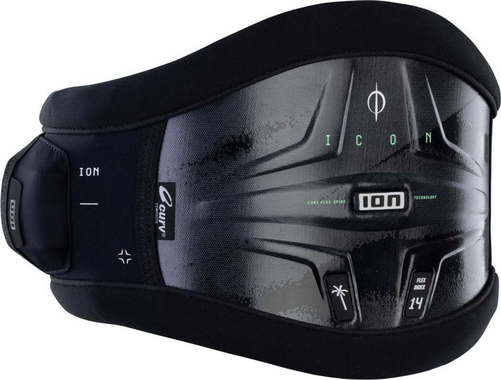 Ion Waist Windsurf Icon Curv Gurtzeug Schwarz M Schwarz M