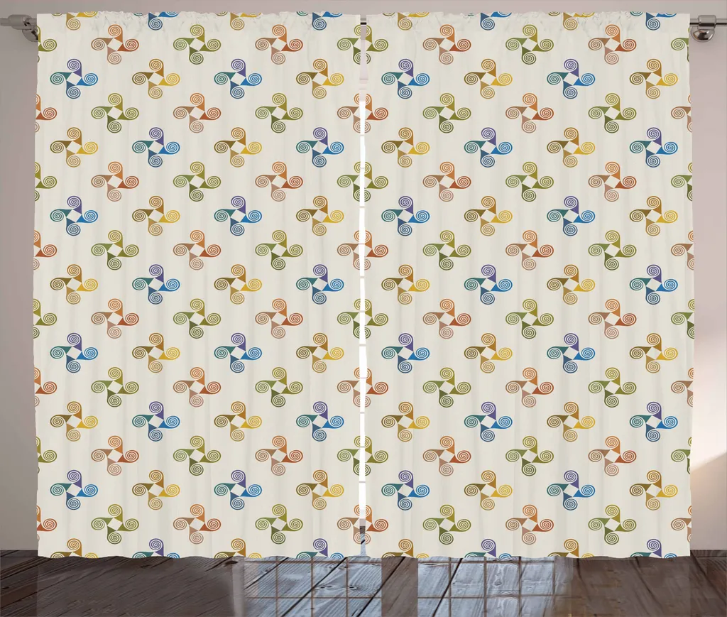 Tenda Astratta ABAKUHAUS 280x175 cm: Arredo Camera Multicolore Chic