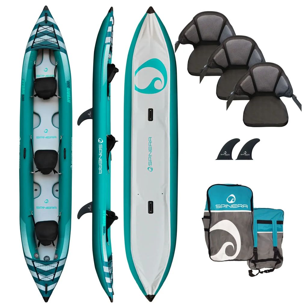 Spinera Hybris 475 Kajak aufblasbar 3 Personen | Drop-Stitch Boden | Touring Freizeit Schlauchkajak 2025