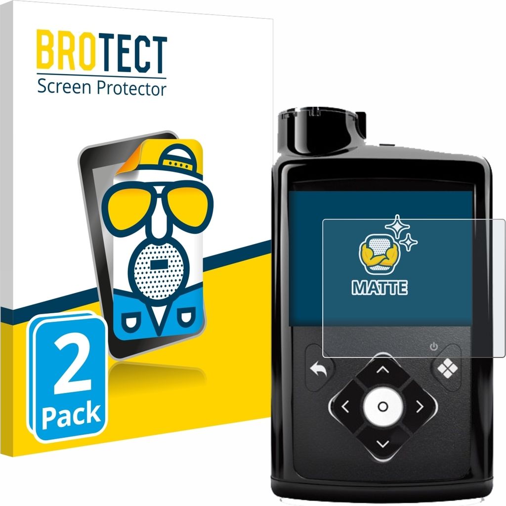 2x BROTECT Schutzfolie für Medtronic Minimed 780G Displayschutz Displayschutzfolie Folie Matt Entspiegelungsfolie