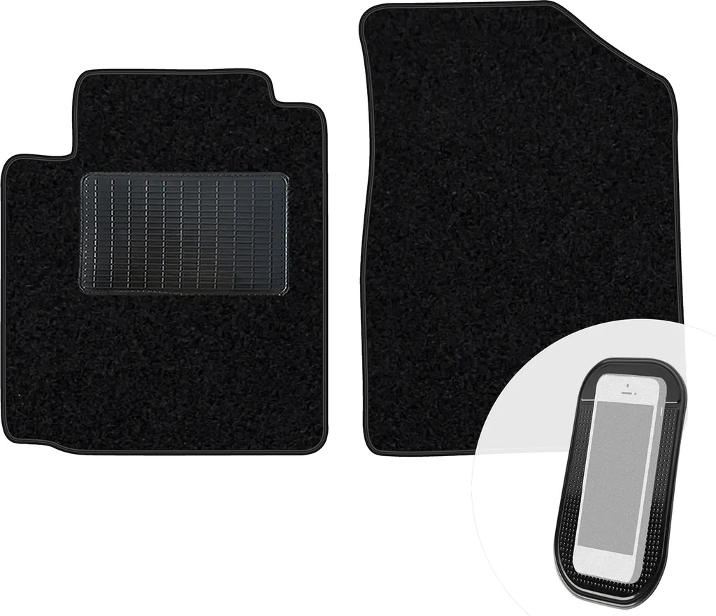 Tappetini Anteriori In Velluto Su Misura Per Toyota Yaris II (2005-2011) – Set Da 2 Pezzi Con Rinforzo Saldato E Antiscivolo - 5