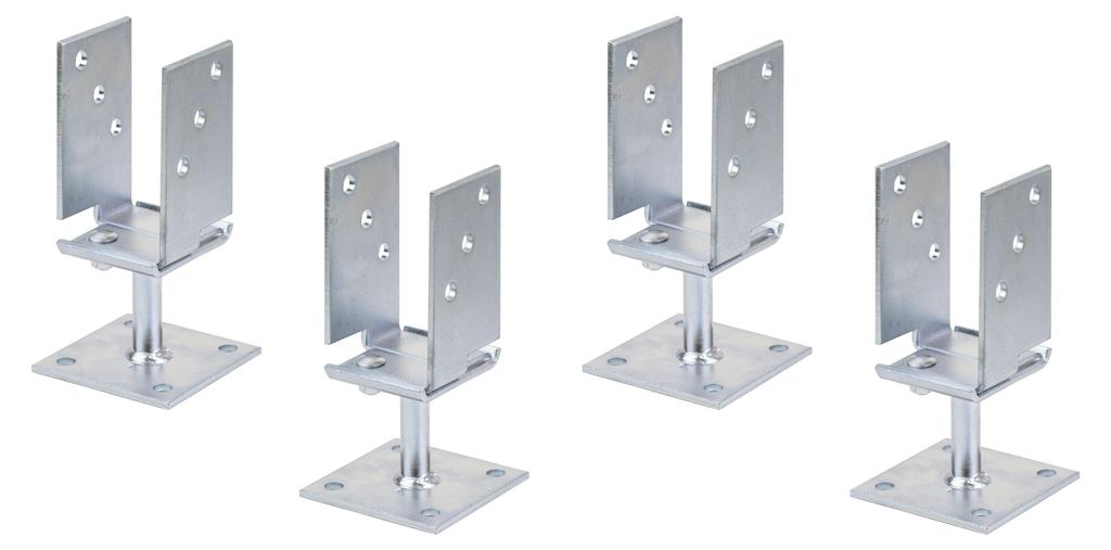 Alberts 4 x U-Pfostenträger H-Pfostenanker Produktbild 