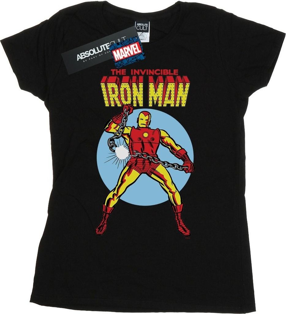 Marvel - "The Invincible" T-Shirt für Damen BI48868 (XXL) (Schwarz)