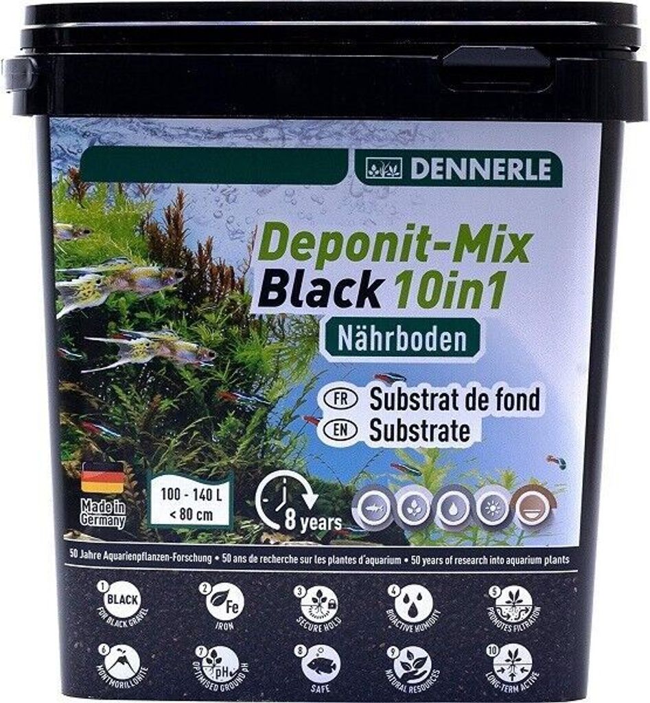 Dennerle Deponit Mix Pro Black, 4,8 kg - milieu de culture Image du produit 