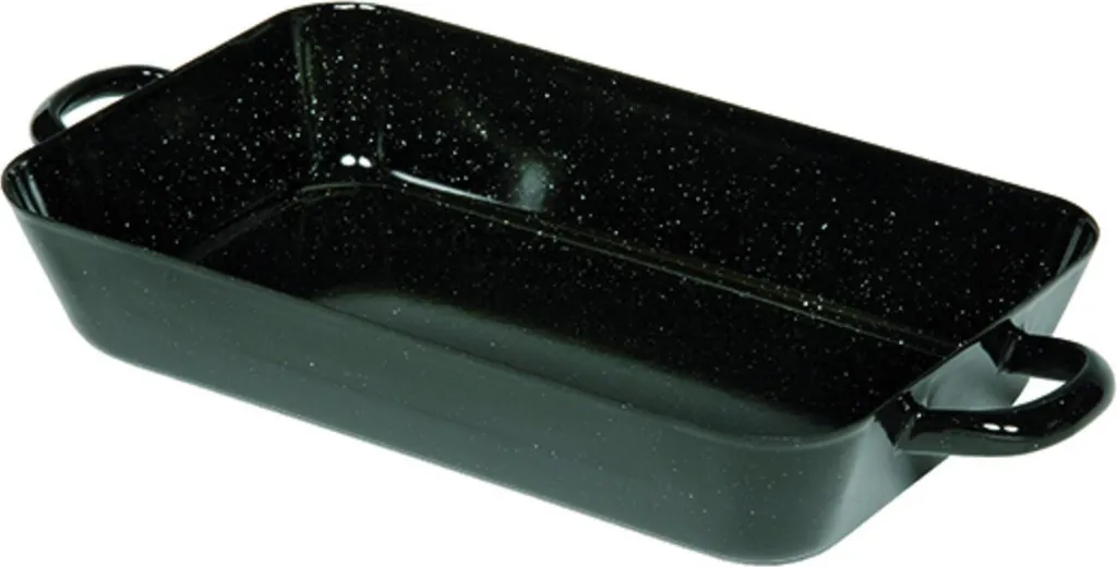 Teglia Professionale Riess 33x20cm | Smalto Nero per Cottura Induzione