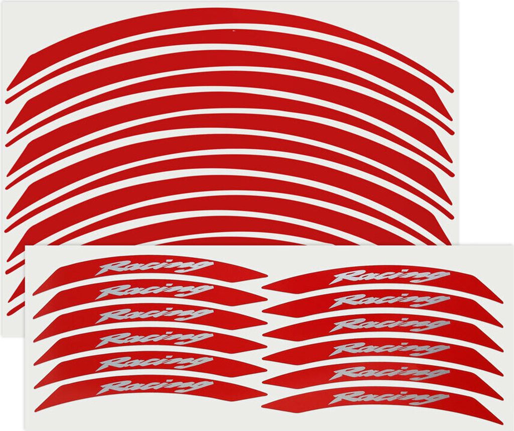 Wheel Rim Klebestreifen für Motorrad Racing Kit Rot