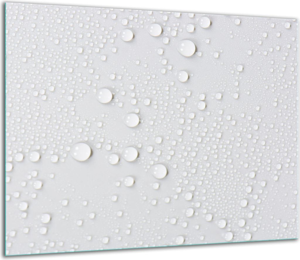 Herdabdeckplatten Glaskeramikkochfeld-Abdeckung Spritzschutz Glas 60x52cm Weiß