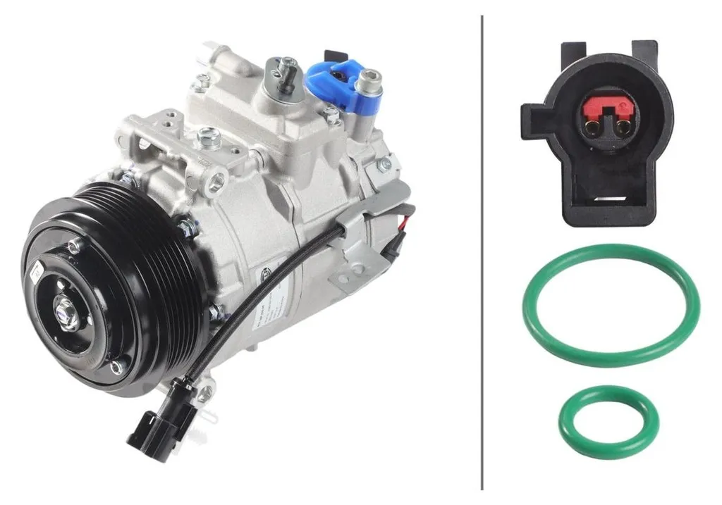 Compresseur de climatisation 12V Ø 110 HELLA pour LAND ROVER RANGE SPORT